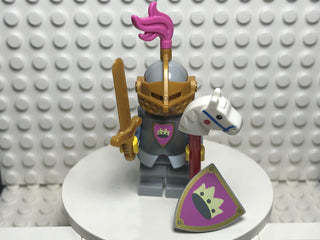 Knight of the Yellow Castle, col23-11 Minifigure LEGO® Complete with stand and accessories  