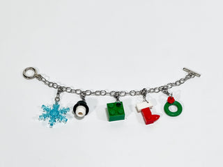 Seasonal Lego Charm Bracelet Blings Atlanta Brick Co Winter  