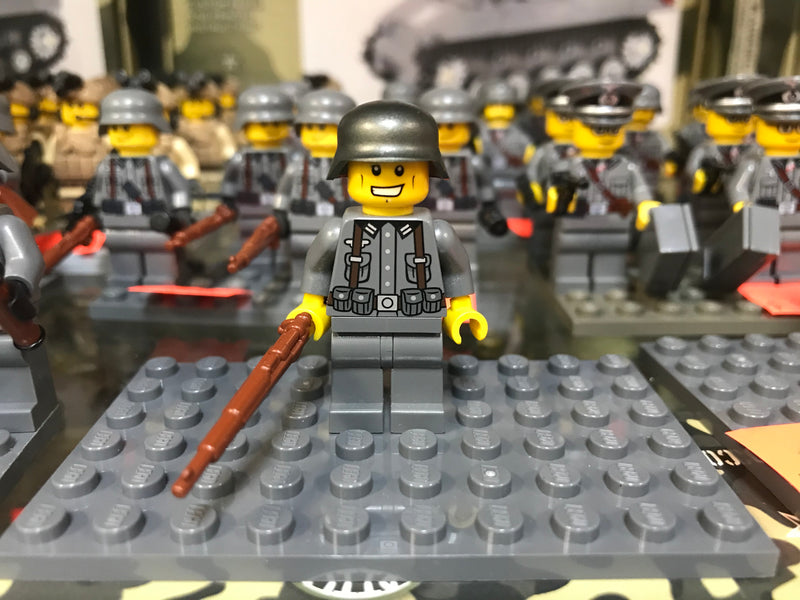 Battle Brick German Rifleman Custom Minifigure