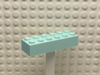 2x6 Brick, Lego® Part Number 44237 Light Aqua Part LEGO®   