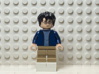 Harry Potter - Dark Blue Open Jacket, Dark Tan Medium Legs, hp175 Minifigure LEGO®   