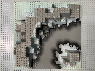 32x32 Raised Baseplate Canyon w/ Gray Underwater Pattern 6024px3 LEGO® Part LEGO®   