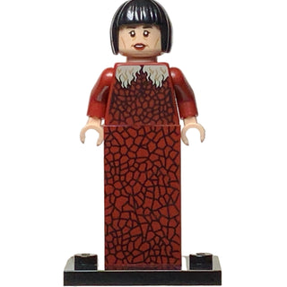 lego minifigure red dress LEGO - Female Minifigure Dark Red Dress & Dark Orange Hair Smile Princess Castle