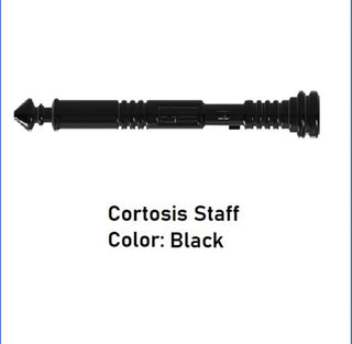 Custom Star Wars Cortosis Staff For LEGO Minifigures. Custom, Accessory BigKidBrix Black  