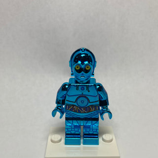 Protocol Droid Limited Edition Chrome Blue Custom Printed & Inspired Lego Star Wars Minifigure Custom minifigure BigKidBrix   