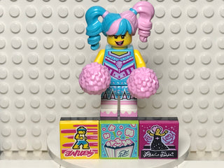Cotton Candy Cheerleader, vidbm01-10 Minifigure LEGO® Complete with stand and accessories  
