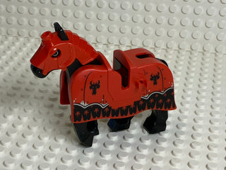 LEGO® Horse Barding, Armor Red w/ Black Dragons LEGO® Animals LEGO®   