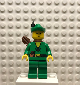 Forestman, Pouch, Green Hat, Black Feather, Quiver, cas240a Minifigure LEGO®   
