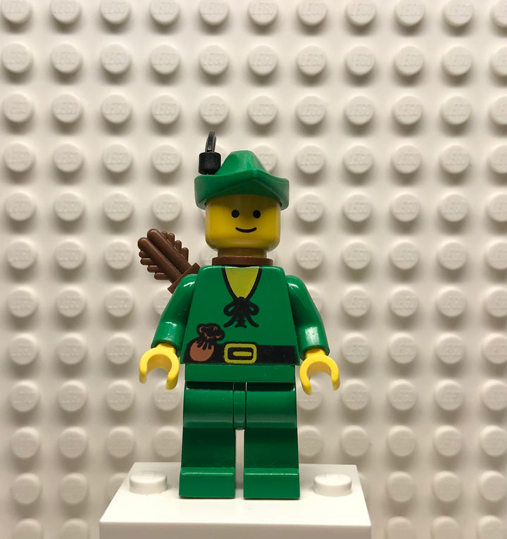 Forestman, Pouch, Green Hat, Black Feather, Quiver, cas240a