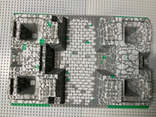 32x48 Raised Baseplate w/ 4 Corner Pits, Cobblestone, Rocks & Grass Pattern 30271pb01 LEGO® Part LEGO®   