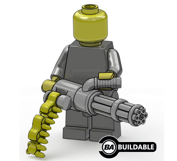 BRICKARMS Minigun w/Ammo – United Brick Co®