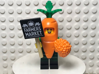 Carrot Mascot, col24-4 Minifigure LEGO® Complete with stand and accessories  