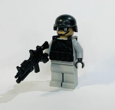 Gray Army Custom Minifigure