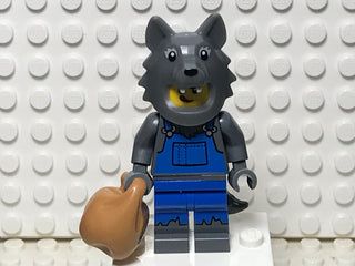 Wolf Costume, col23-8 Minifigure LEGO® Complete with stand and accessories  