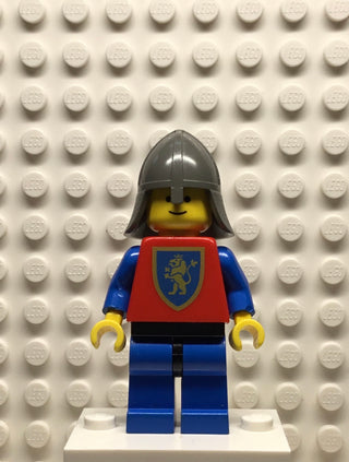 Crusader-Lion, Blue Legs with Black Hips, Dark Gray Neck-Protector, cas115 Minifigure LEGO®   