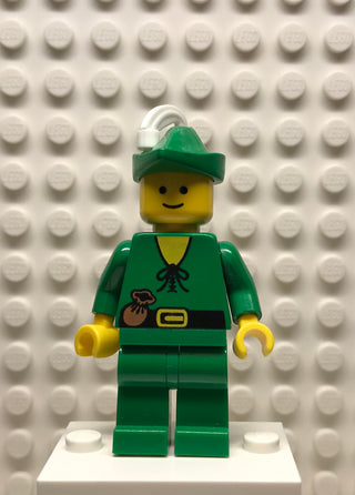 Forestman, Pouch, Green Hat, White Feather, cas124 Minifigure LEGO®   