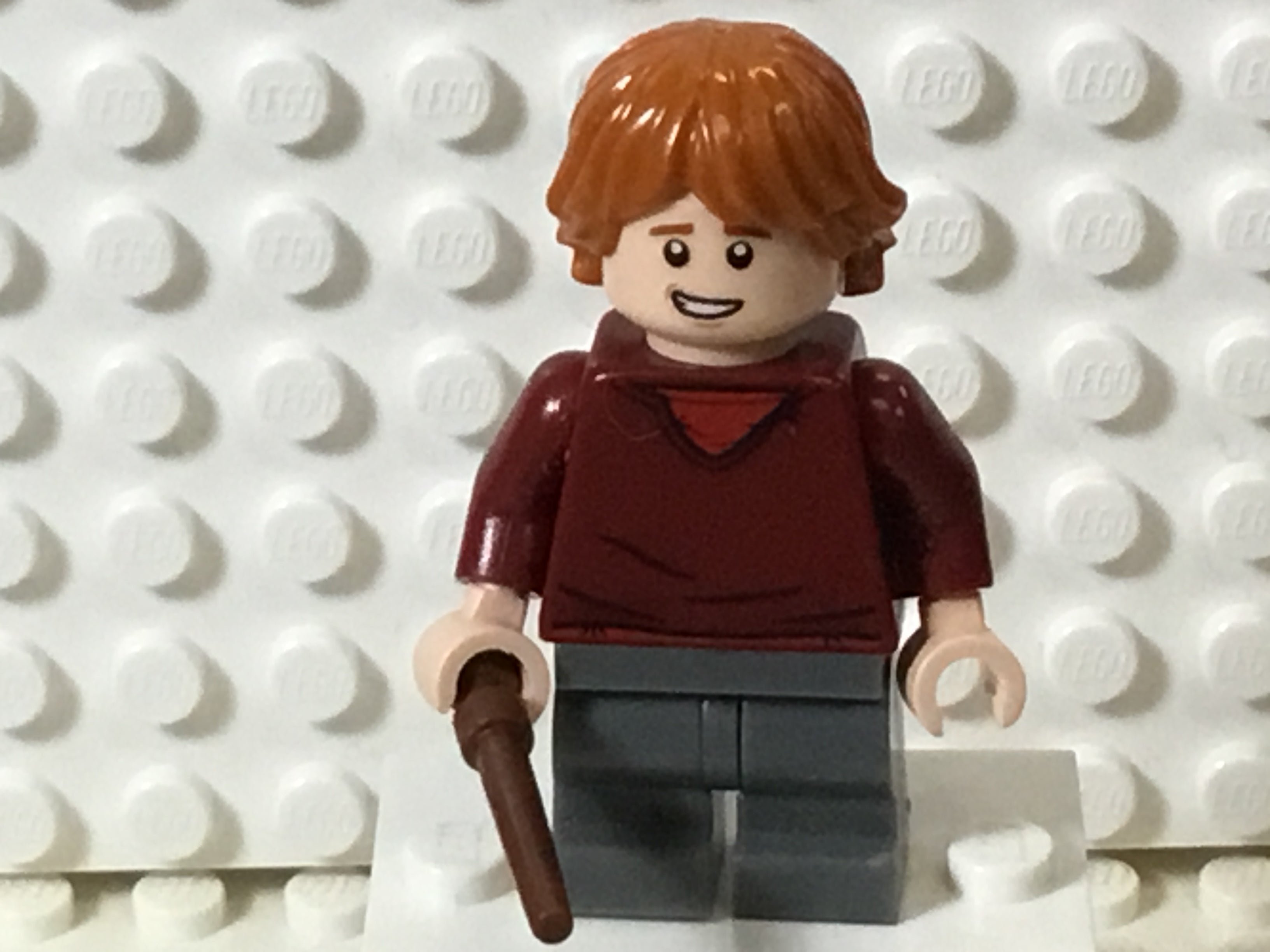 Ron Weasley Dark Red Sweater, Dark Bluish Gray Medium Legs