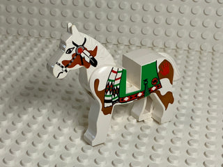 White Painted LEGO® Horse, Native American Style LEGO® Animals LEGO® Without Saddle  