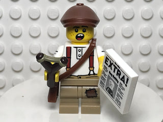 Newspaper Kid, col24-12 Minifigure LEGO® Complete with stand and accessories  