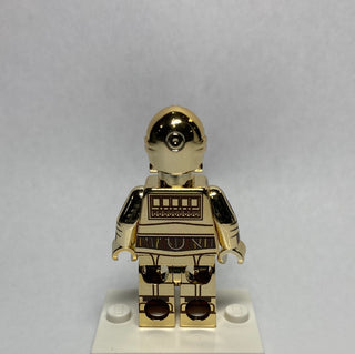 Protocol Droid Limited Edition Chrome Gold Custom Printed & Inspired Lego Star Wars Minifigure Custom minifigure BigKidBrix   