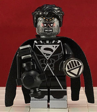 SUPERMAN Black Lantern 2nd Gen Custom Printed & Inspired Lego DC Minifigure Custom minifigure BigKidBrix   