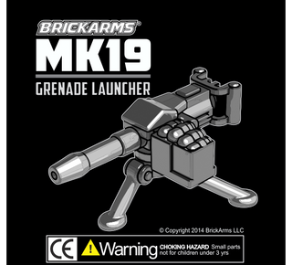 BRICKARMS Mk19 Grenade Launcher Custom Weapon Brickarms   