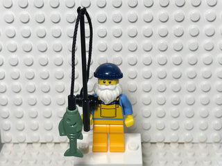 Fisherman, col03-1 Minifigure LEGO® Complete with stand and accessories  