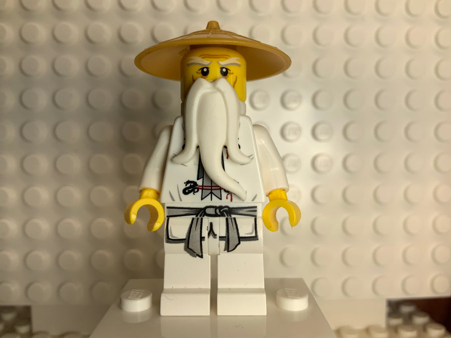 Sensei Wu- Pearl Gold Hat, njo064 Minifigure LEGO®   