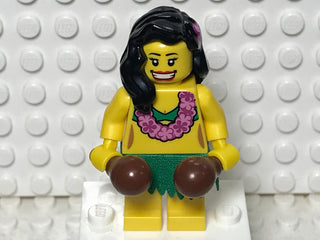 Hula Dancer, col03-14 Minifigure LEGO® Complete with stand and accessories  