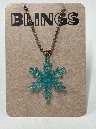 Holiday Christmas Winter Snowflake Necklace Blings Atlanta Brick Co   