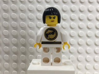 Nya - White Wu-Cru Training Gi, Black Bob Cut Hair, njo430 Minifigure LEGO®   