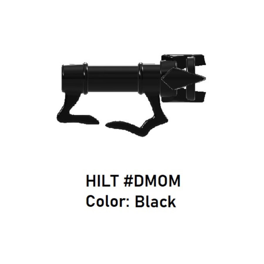 Custom Star Wars Lightsaber Hilt #DMOM Model For LEGO Minifigures. Custom, Accessory BigKidBrix Black  