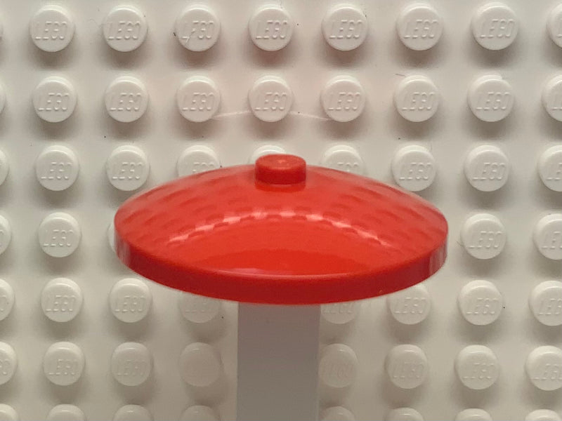 4x4 Dish (Radar) with Solid Stud, Lego® Part Number 3960 Red