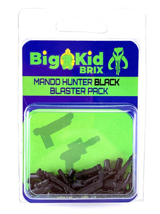 Mando Hunter Black Blaster Pack Custom, Accessory BigKidBrix   