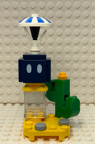 Parachute Bob-omb, char03-4 Minifigure LEGO® Complete with stand and accessories  
