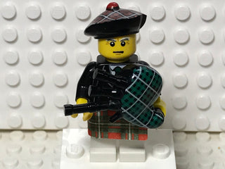 Bagpiper, col07-6 Minifigure LEGO® Complete with stand and accessories  