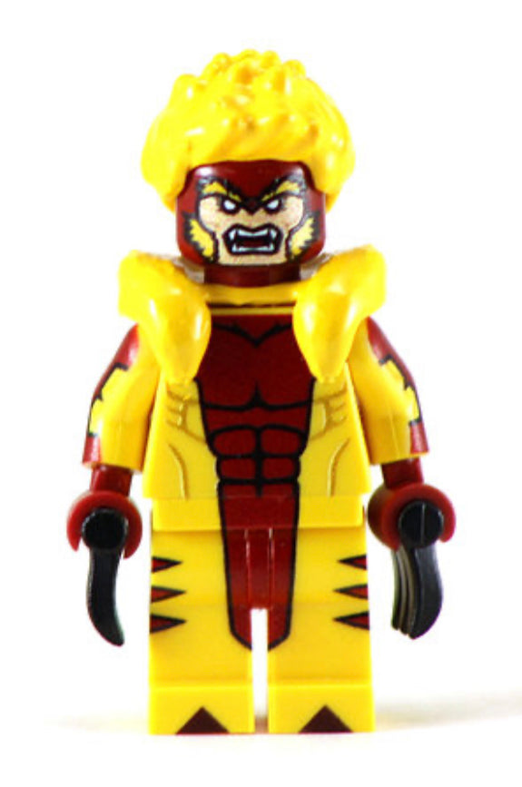 Sabertooth Custom Printed Minifigure Custom minifigure BigKidBrix   