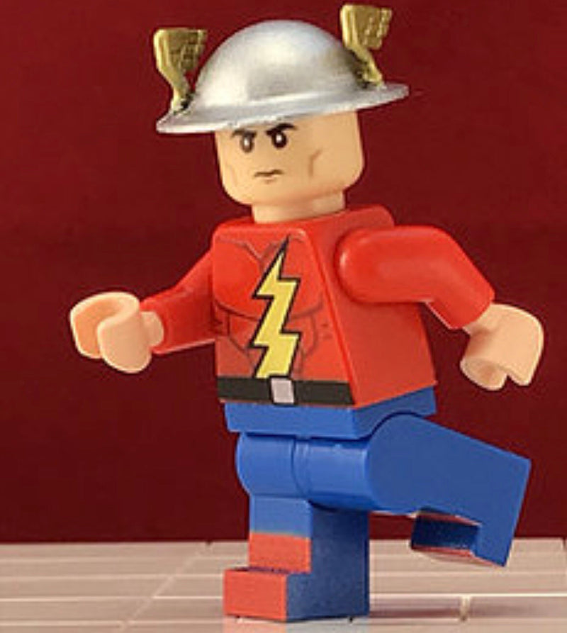JAY GARRICK Orig Flash V1 Custom Printed & Inspired Lego DC Minifigure