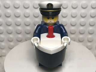 Ferry Captain, col23-10 Minifigure LEGO® Complete with stand and accessories  