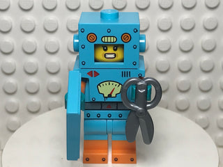 Cardboard Robot, col23-6 Minifigure LEGO® Complete with stand and accessories  