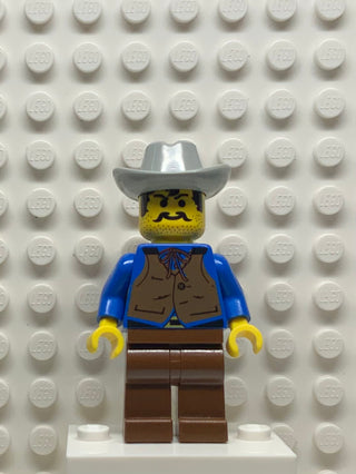 Cowboy, Blue Shirt, Flatnose Curry, ww013 Minifigure LEGO®   