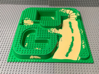 32x32 Raised Baseplate Three Level w/ Yellow Dirt Pattern 6092px1 LEGO® Part LEGO®   