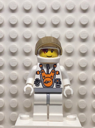 Mars Mission Astronaut with Red-Brown Hair over Eye and Stubble, mm008 Minifigure LEGO®   
