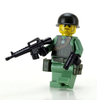 US Army Vietnam Infantry Soldier Custom Minifigure Custom minifigure Battle Brick   