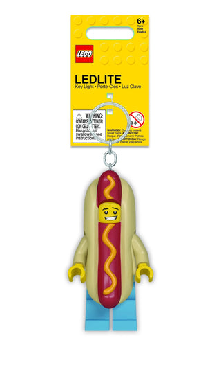 LEGO® Hot Dog Man Keychain LED Light 3” Keychain LEGO®   