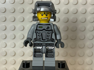 Power Miner - Rex, Gray Outfit, pm024 Minifigure LEGO®   