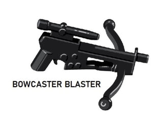 Custom Star Wars Bowcaster For LEGO Minifigures. Custom, Accessory BigKidBrix Black  