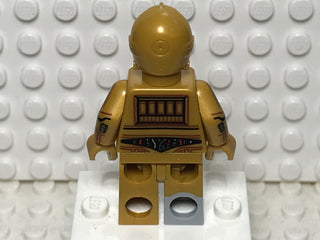 C-3PO - Molded Light Bluish Gray Right Foot, Printed Arms, sw1209 Minifigure LEGO®   