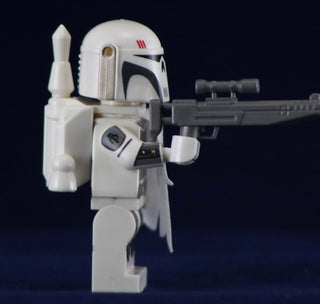 Mandalorian Executioner White Custom Printed & Inspired Lego Star Wars Minifigure Custom minifigure BigKidBrix   