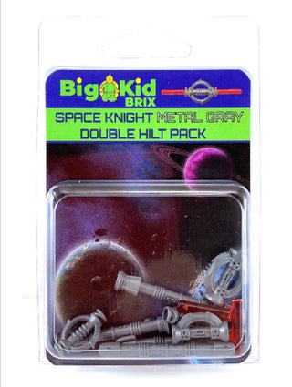 Space Knight Metal Grey Double Hilt Pack Custom, Accessory BigKidBrix   